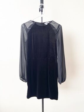 H&M Black Velvet Dress Size S